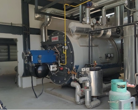 The Thermal Oil boiler is a choice for the industry where the required temperature in the range of 300 - 450ºC.